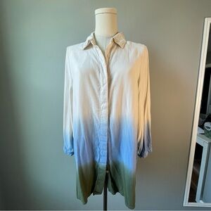 Rachel Comey Dip-Dye Ombre Blouse | Statement Sleeves (M)